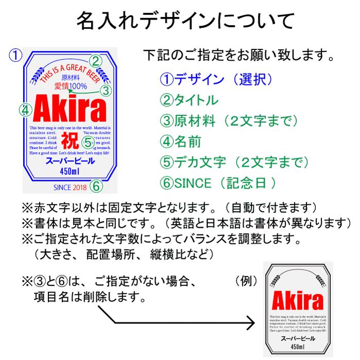 ギフト プレゼント 名入れ 父の日 タンブラー 缶ビール風デザイン 真空ステンレスタンブラー 450ml と 選べるビール セット 真空断熱 誕生日 爆買 | ブランド登録なし | 12