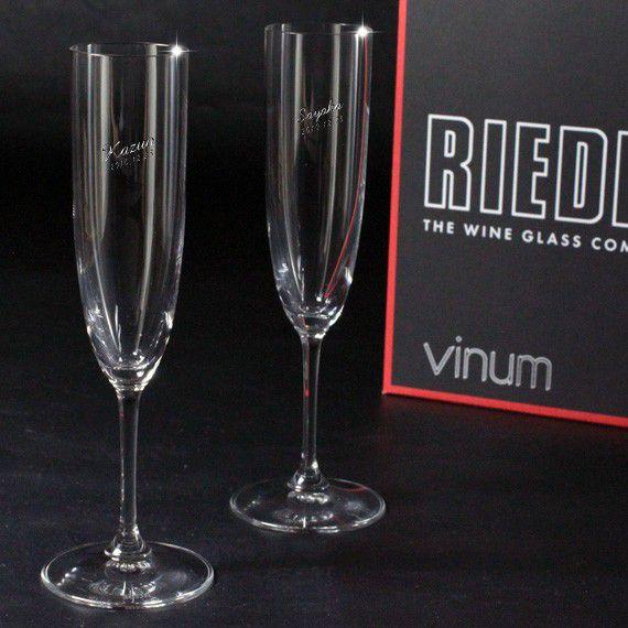 ギフト プレゼント 名入れ グラス RIEDEL リーデル ペアシャンパングラス vinum 結婚祝い 誕生日 爆買 | RIEDEL | 02