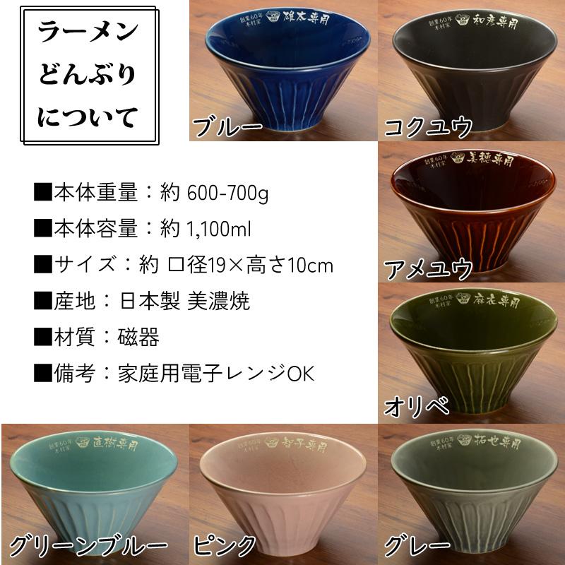プレゼント 名入れ 2026 美濃焼 ラーメンどんぶり【大】 ラーメン鉢