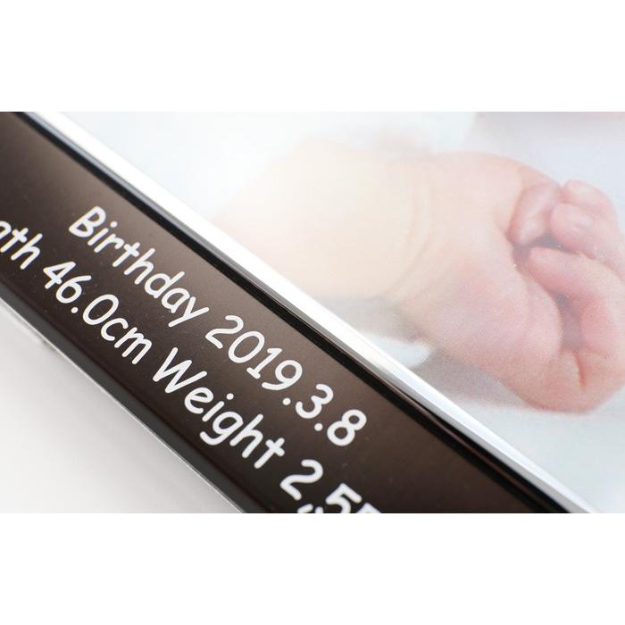 出産祝い ギフト プレゼント 名入れ フォトフレーム シンプルフレーム ブロンズカラー 写真立て 結婚祝い 内祝い ベビーメモリアル 爆買 | ブランド登録なし | 07