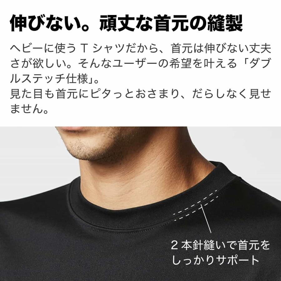 野球 Tシャツ ウェア 半袖 メンズ 練習着 「一投入魂 昭和楷書体 縦書き」 (AW)｜artworks-kobe｜05