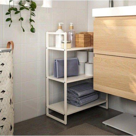 イケア IKEA オープンシェルフ ホワイト すき間家具 シェルフ イケア IKEA オープンシェルフ ホワイト すき間家具 シェルフ