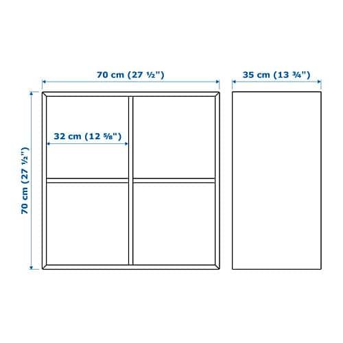 IKEA イケア オープンキャビネット オープンシェルフ リビング収納 書庫 棚  EKET 北欧家具 組立て 収納ボックスの画像
