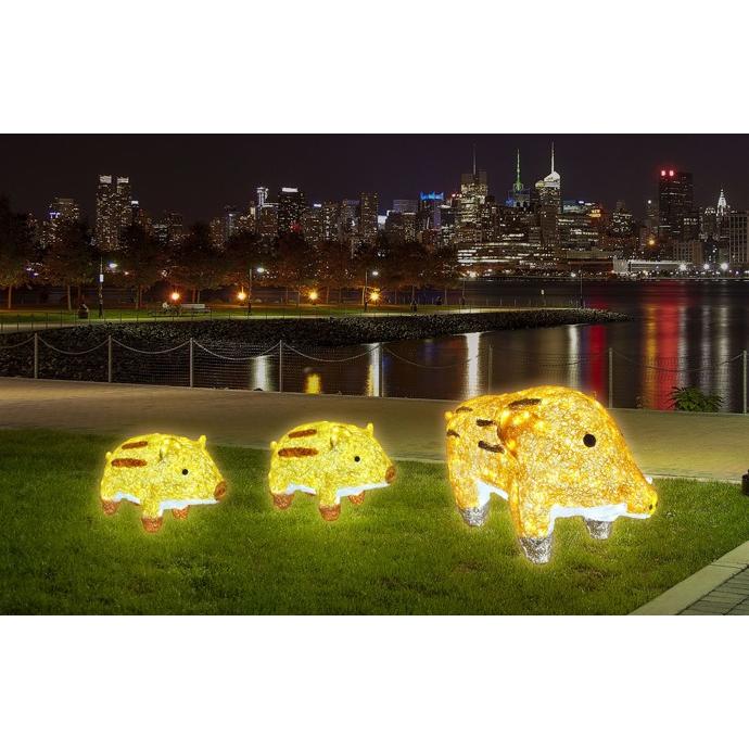 LED クリスタルグロー イノシシ/プロ施工用のイルミネーション3D