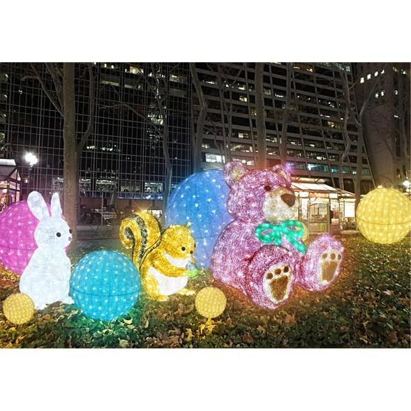 LED クリスタルグロー テディベア 特大/プロ施工用のテディベア