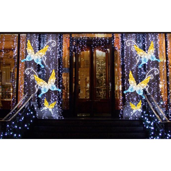 LED クリスタルグロー バタフライ(小)/蝶々/プロ施工用の