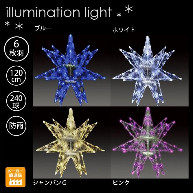 LEDセパレーツギャラクシー 6枚羽（中） /LEDイルミネーションモチーフ 
