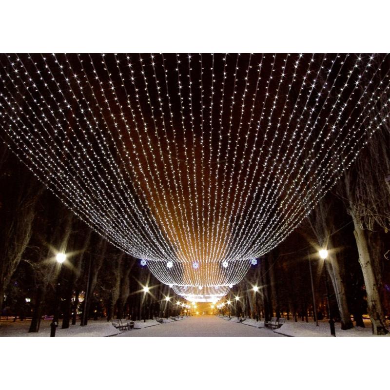 LEDストリングライト100球 ピンク 2芯タイプ/プロ施工用