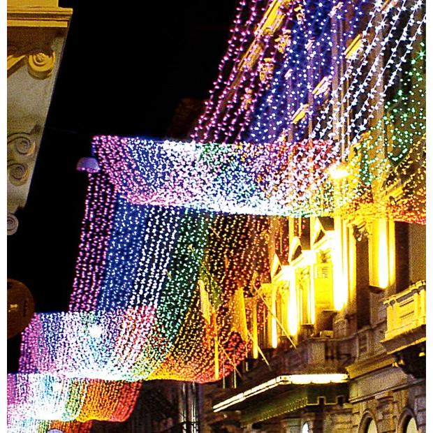 LEDストリングライト100球 ピンク 2芯タイプ/プロ施工用