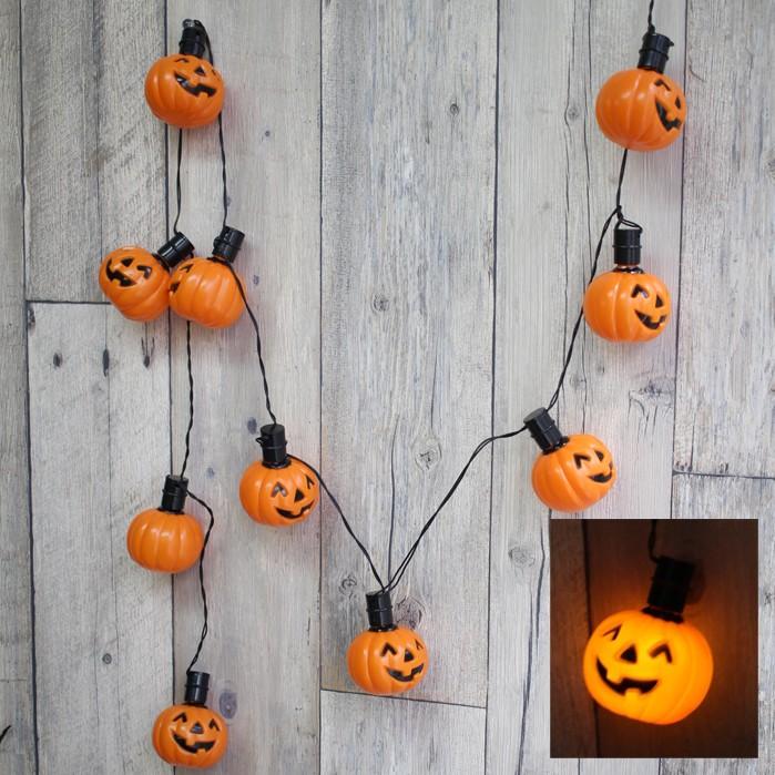 イケア（IKEA） LEDカボチャライト10連/ハロウィンイルミネーション