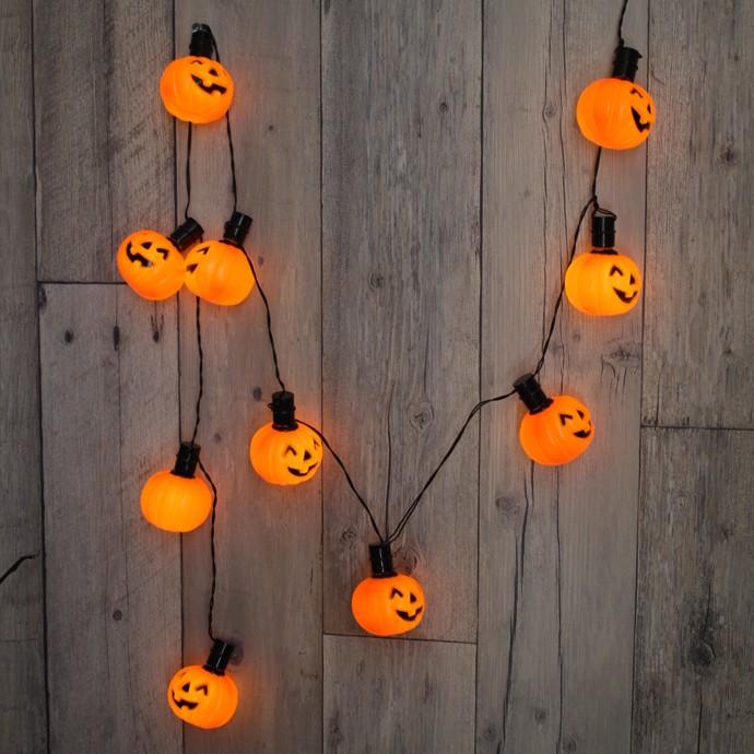 イケア（IKEA） LEDカボチャライト10連/ハロウィンイルミネーション