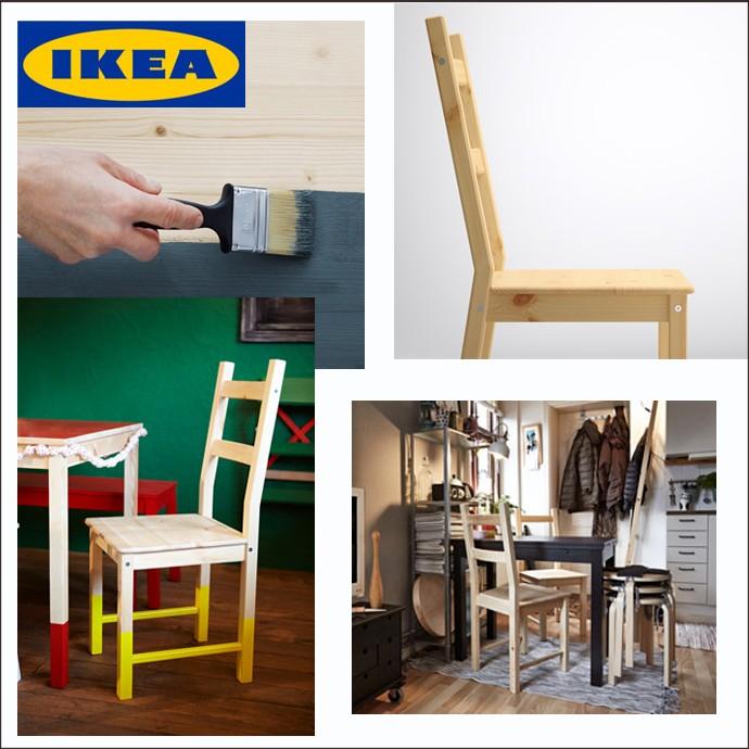 イケア IKEA 木製チェア パイン材/スクエア型 45cm  椅子 チェア イケア/IKEA/木製チェア パイン材 IVAR｜artworks｜02