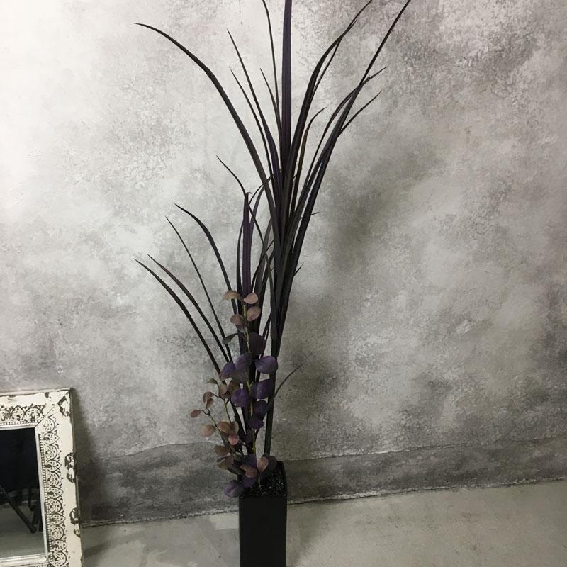 人工観葉植物 造花 110cmソードリーフミックスポット 男前インテリア