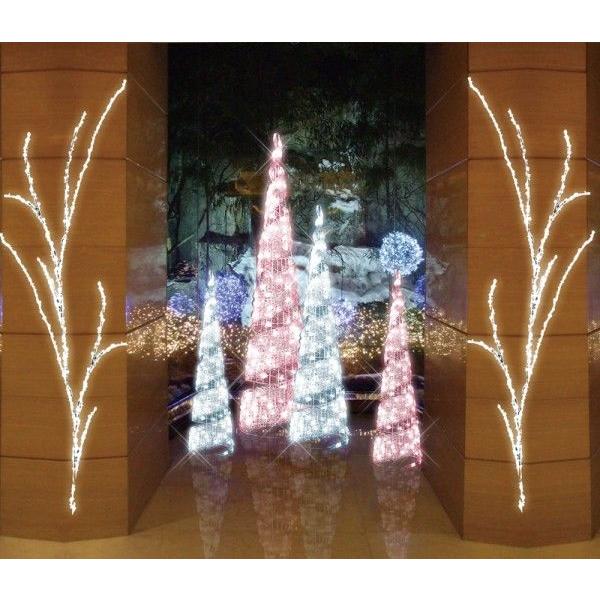 LEDクリスタルグロー ビッグコーン スパイラル ホワイト（大）ビック