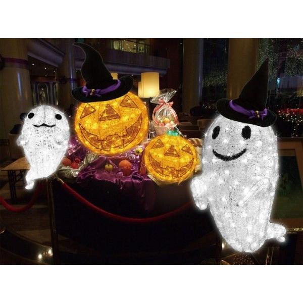 LEDクリスタルグロー ゴースト（小）ハロウィン/プロ施工用イルミネーションライトハロウィンのお化け/LEDモチーフライト/ハロウィンの画像