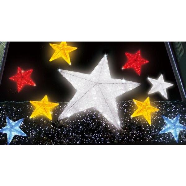 LEDクリスタルグロー スター（大）星 /施工用プロ仕様 業務用 LEDイルミネーションモチーフライト/1万円で送料無料 施工/大阪/東京の画像