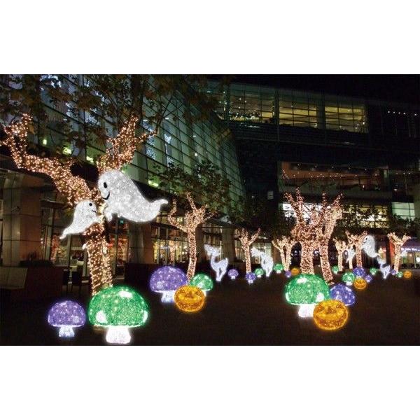 LED クリスタルグロー キノコ （大） /プロ施工用のイルミネーション/LEDモチーフライト 幅:570mm 高さ:500mm 奥行き:570mmの画像