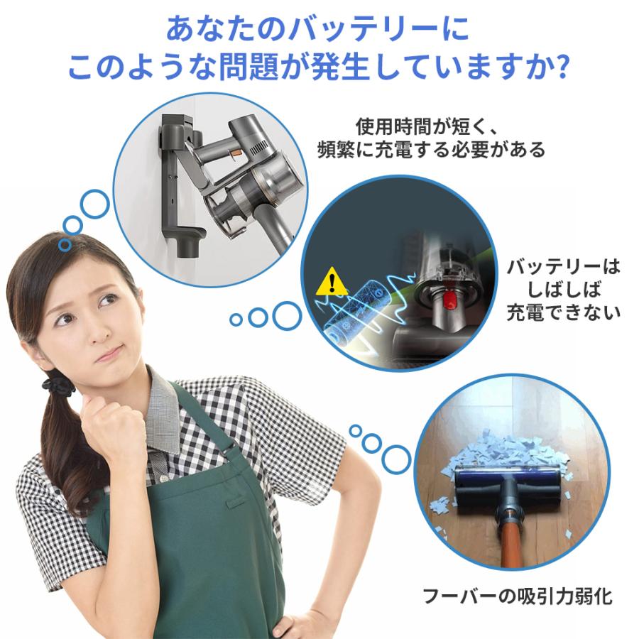 Dyson（ダイソン） V6 バッテリー ボタン式 ネジ不要 3秒組立 4000mAh