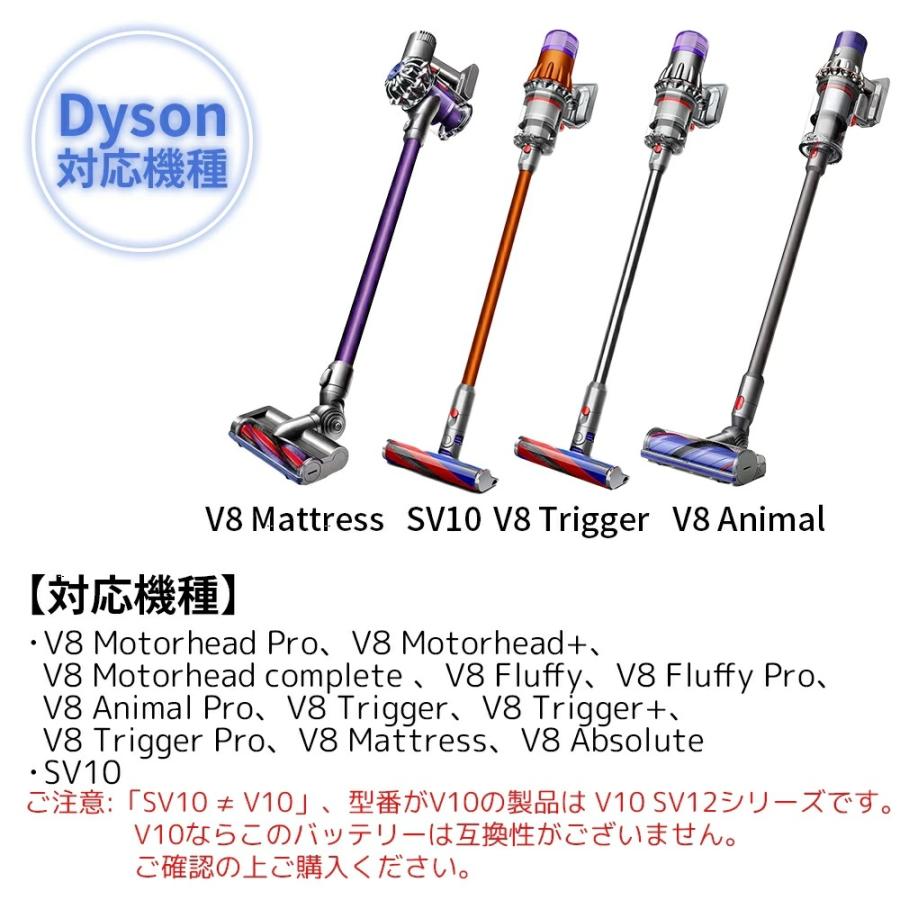 Dyson（ダイソン） バッテリー V8 4500mAh 互換品 dyson SV10 掃除機