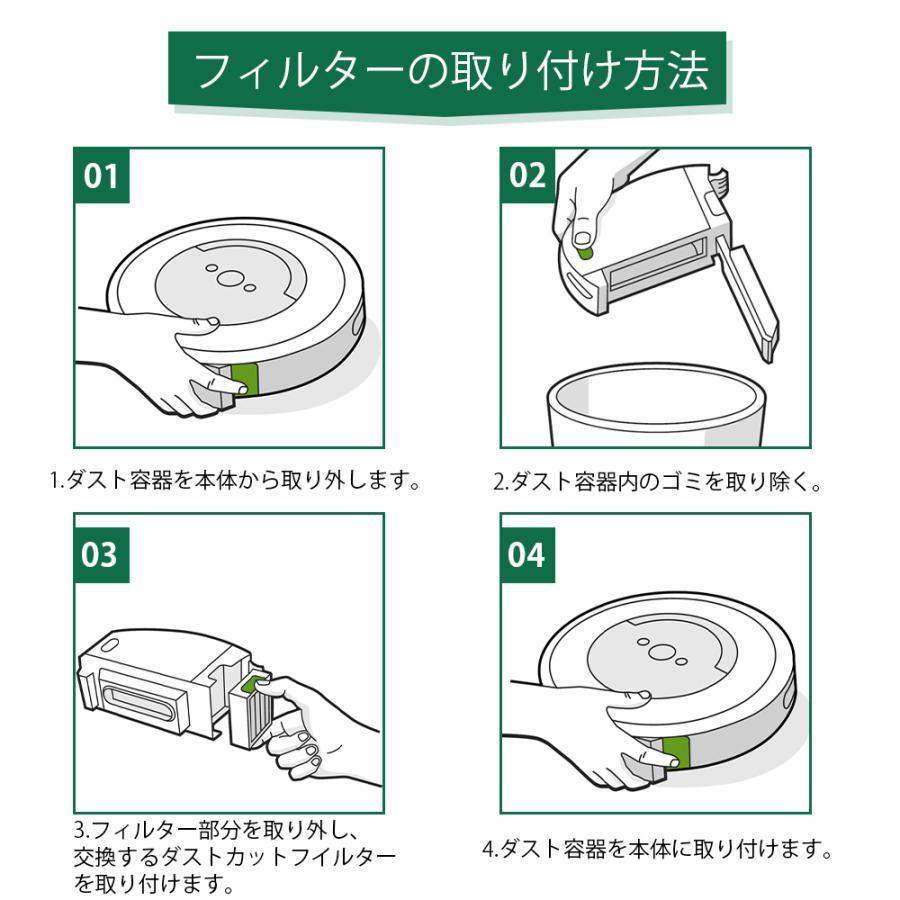 ルンバ フィルター アイロボット Roomba ダストカットフィルター