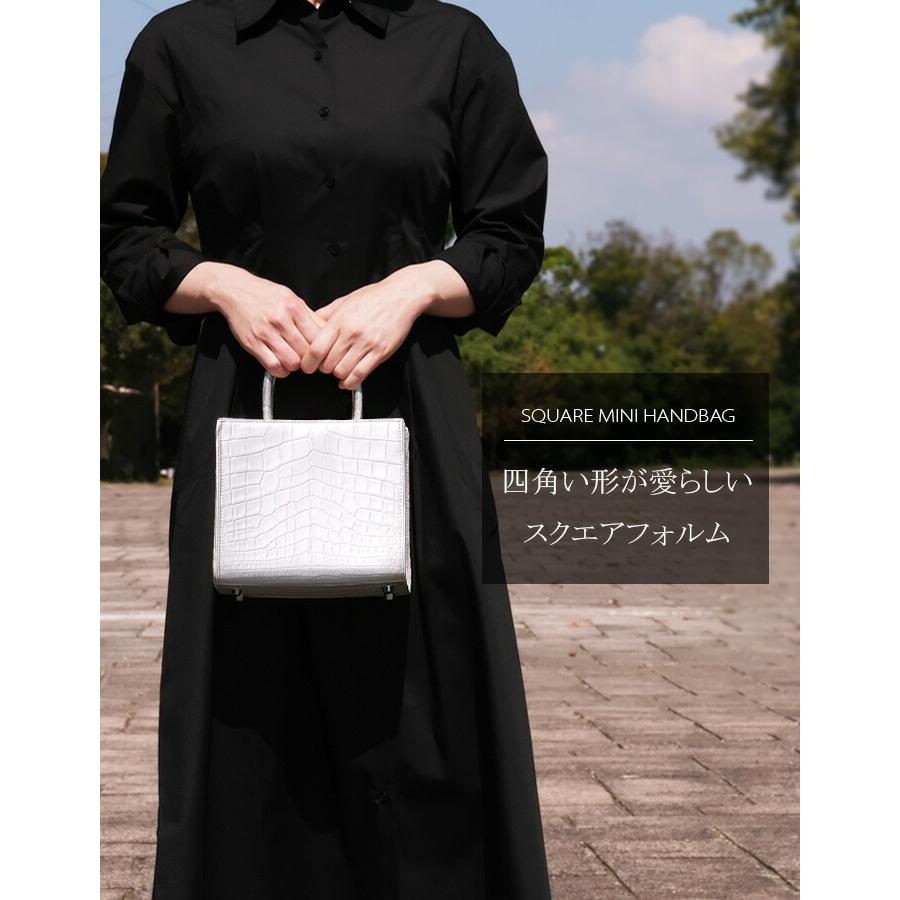 ヒマラヤクロコダイル ハンドバッグ 2way ミニ 小さめ バッグ 本 ヒマラヤクロコダイル ハンドバッグ 2way ミニ 小さめ バッグ 本