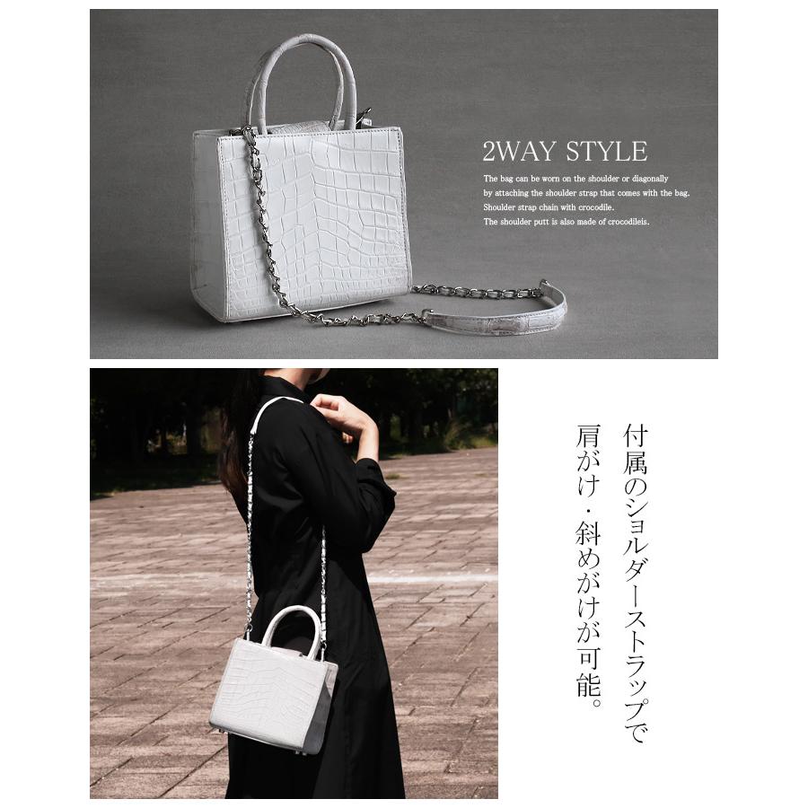 ヒマラヤクロコダイル ハンドバッグ 2way ミニ 小さめ バッグ 本 ヒマラヤクロコダイル ハンドバッグ 2way ミニ 小さめ バッグ 本