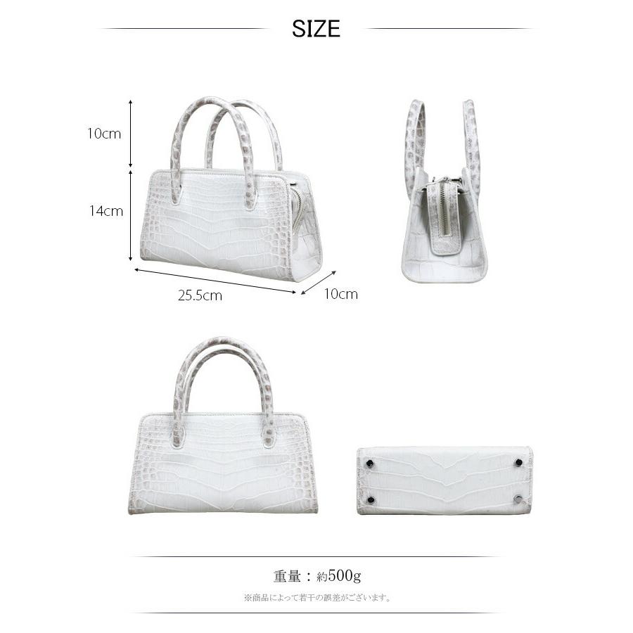 ヒマラヤクロコダイル ハンドバッグ 2way ミニ 小さめ バッグ 本 ヒマラヤクロコダイル ハンドバッグ 2way ミニ 小さめ バッグ 本