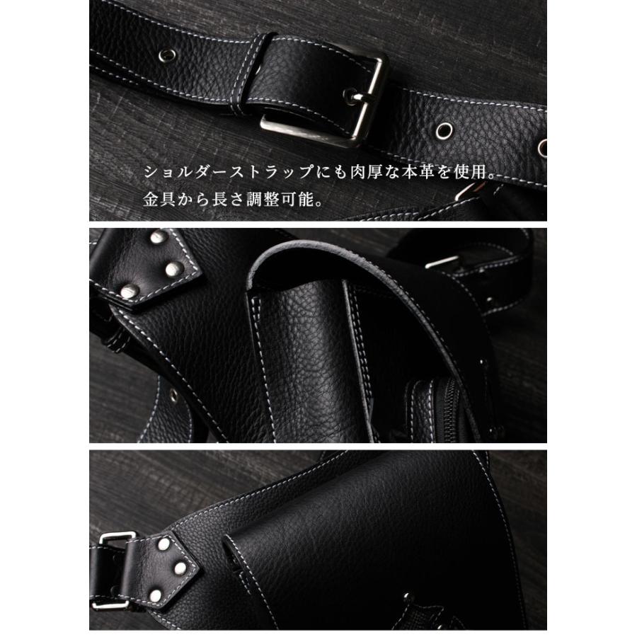 本革 ショルダーバッグ ウエストバッグ 2WAY 斜め掛け 斜めがけ レザーバッグ 革 レザー 牛革 アルバ WILDHEARTS ワイルドハーツ sb1244r60_5