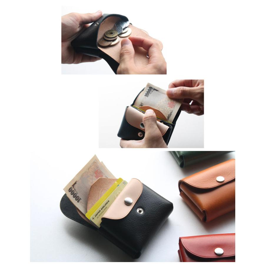 お札が折れない ミニ財布 日本製 本革 財布 二つ折り コイン お札が折れない ミニ財布 日本製 本革 財布 二つ折り コイン