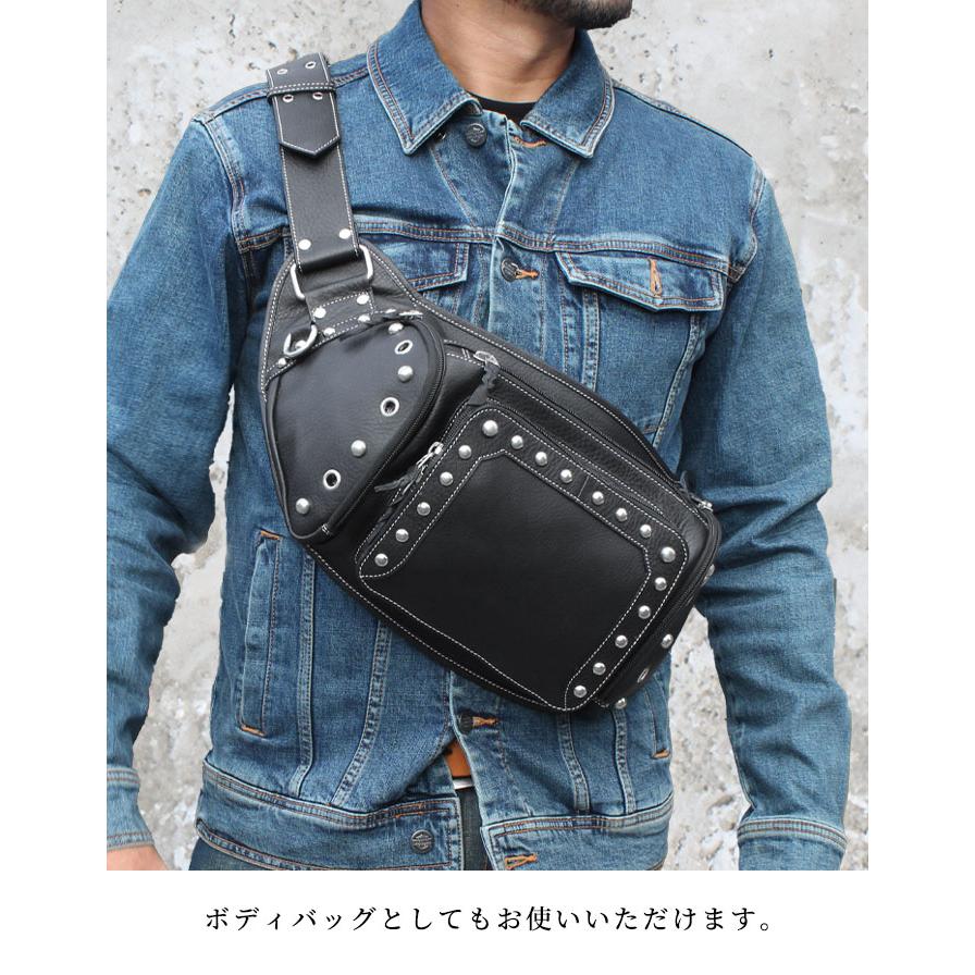 本革 ウエストバッグ ヒップバッグ レザーバッグ レザー 牛革 革
