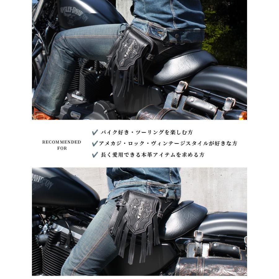 本革 レッグバッグ レッグポーチ ウエストバッグ 革 レザー 牛革