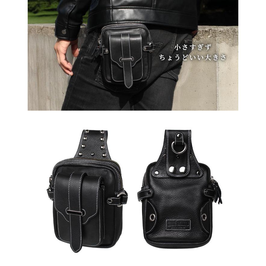 本革 ベルトポーチ ウエストポーチ スマホポーチ ポーチ レッグポーチ