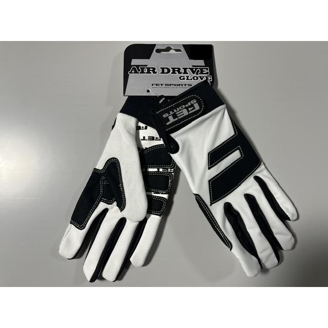 ★FET　AIR DRIVE　GLOVE　エアドライブグローブ　WHT/BLK　S/M　在庫有り | 