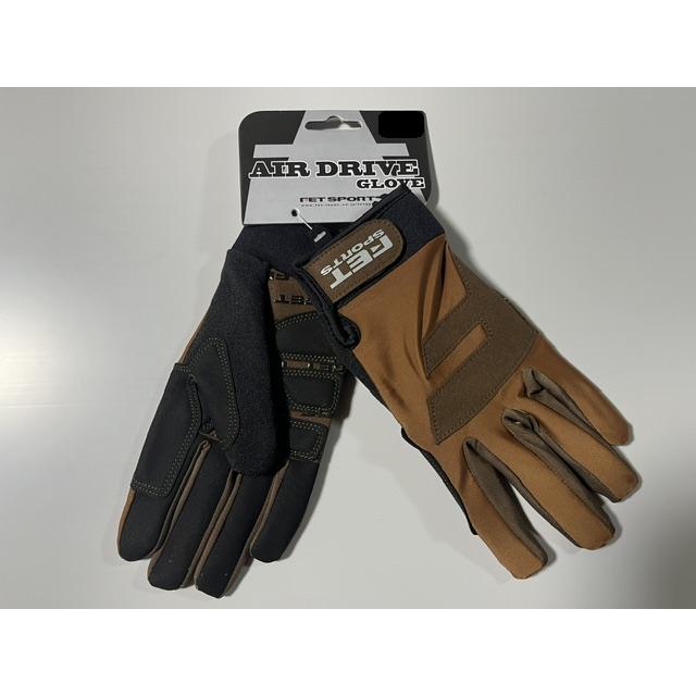 FET　AIR DRIVE　GLOVE　エアドライブグローブ　BRN/BRN　S/M　在庫有り | FET