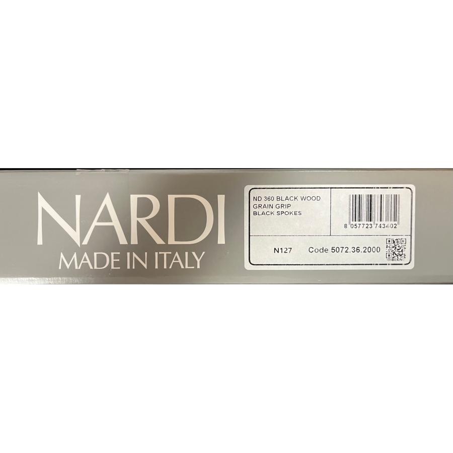 NARDI　日本限定モデル　ナルディ クラシック N127 360mm　ブラック/ブラックスポーク　新製品　プレゼント付き　正規輸入品 | NARDI | 04