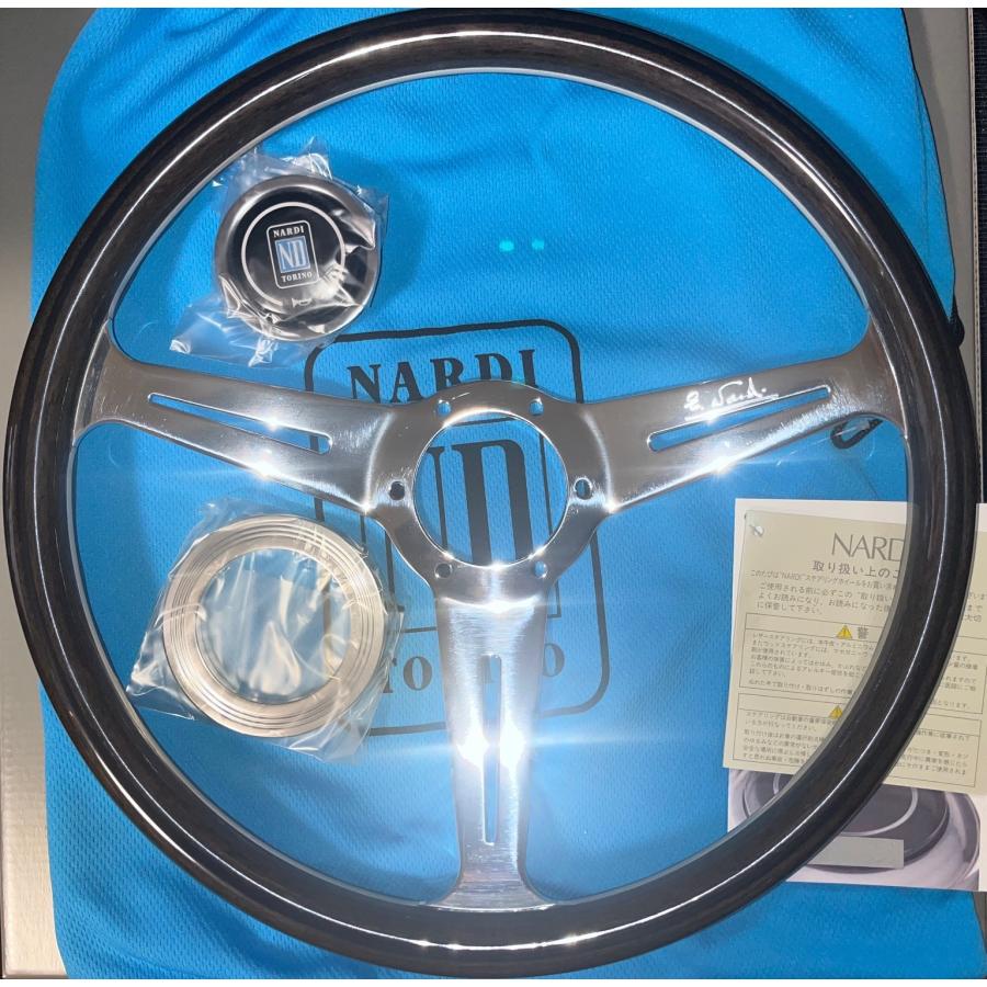 NARDI　日本限定モデル　ナルディ クラシック N125 360mm　インクブラック/ポリッシュスポーク　新製品　プレゼント付き　正規輸入品 | NARDI