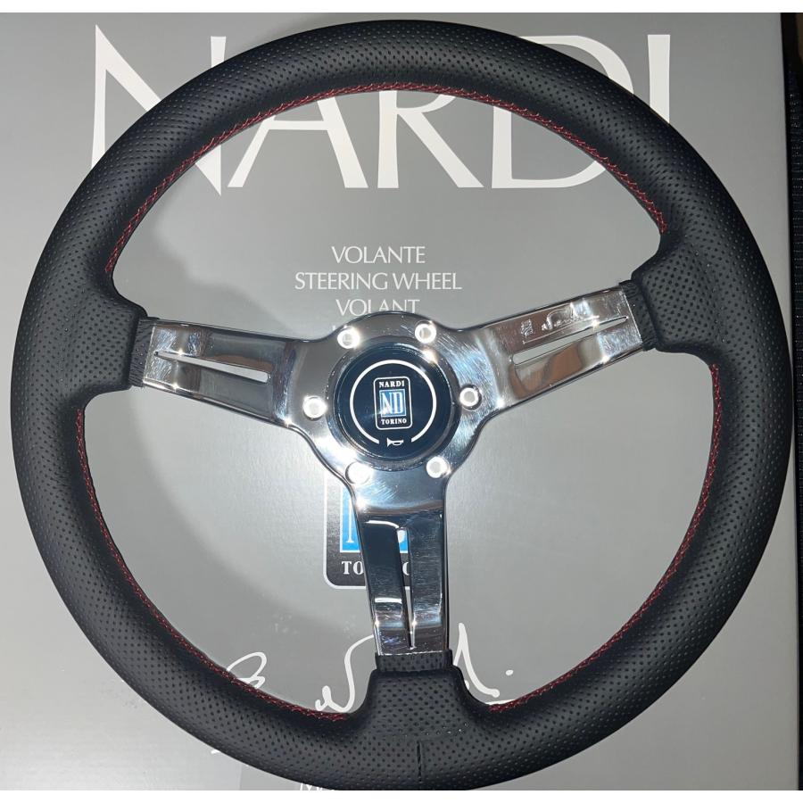 NEWアイテム　NARDI　ナルディ　N733　タイプラリー　330　BKパンチングレザー/POLスポーク　正規輸入品　在庫有り　刻印有り | NARDI