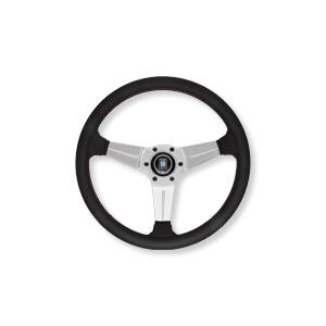 ★NEWアイテム　NARDI　ナルディ　N745　タイプラリー　360　BKパンチングレザー/SILスポーク　正規輸入品　刻印有り　※お取り寄せ品 | 