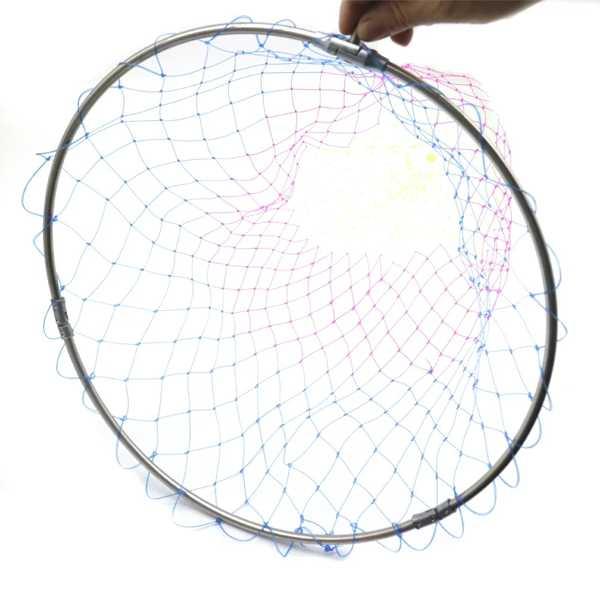 ナイロン漁網 ひし形メッシュ 穴の深さ 折りたたみ式ツール 折りたたみ式ナイロン漁網｜arucusshop｜03