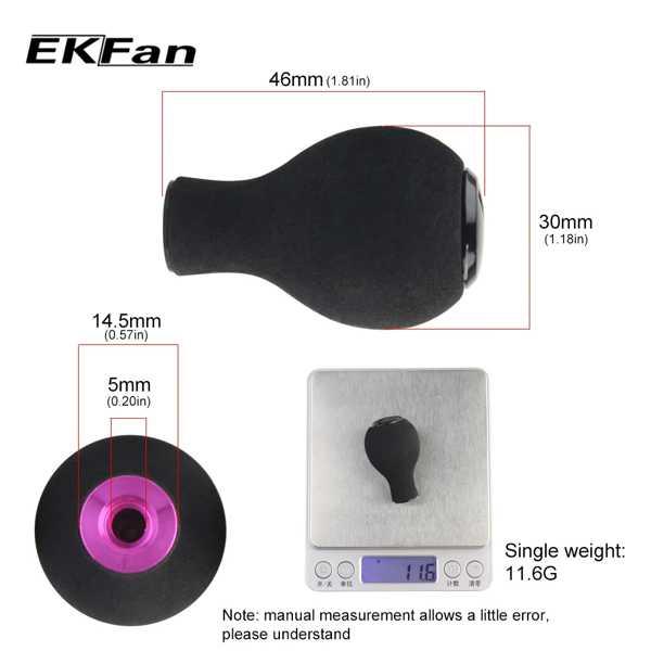 Ekfan-evaフィッシングリール ハンドルノブ フィッシングアクセサリー ベイトキャスティング スピニングリール ベアリング用パーツ7*4*2.5mm 1個｜arucusshop｜04