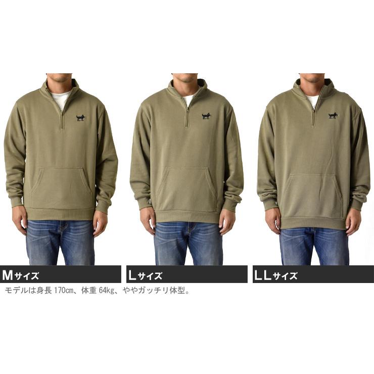 ARUGE（アルージェ） ハーフジップ スウェット メンズ トレーナー 裏