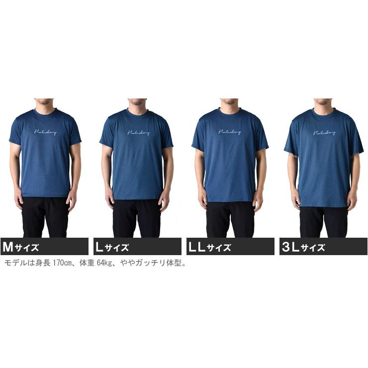 ARUGE（アルージェ） 接触冷感 吸汗速乾 半袖Tシャツ メンズ ドライ UV