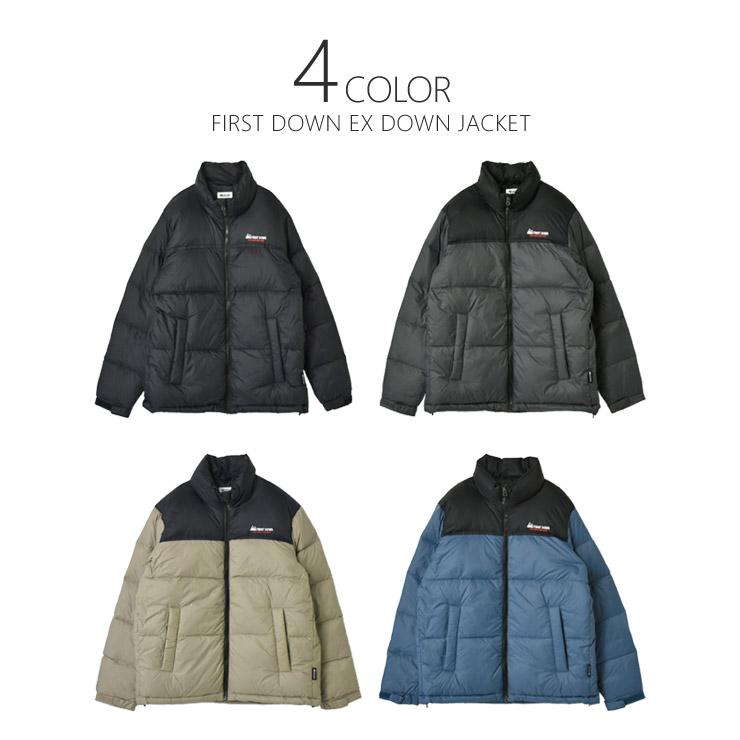 FIRST DOWN EX ファーストダウン ダウン90％ 20Dナイロン ミドルボリューム 撥水加工 軽量 アウトドア キャンプ 防寒 暖 アウター 冬【A7I】【送料無料】【メンズ】 冬新作_冬 FIRST DOWN EXPLORATION GEAR FIRST DOWN EX ファーストダウン ダウン