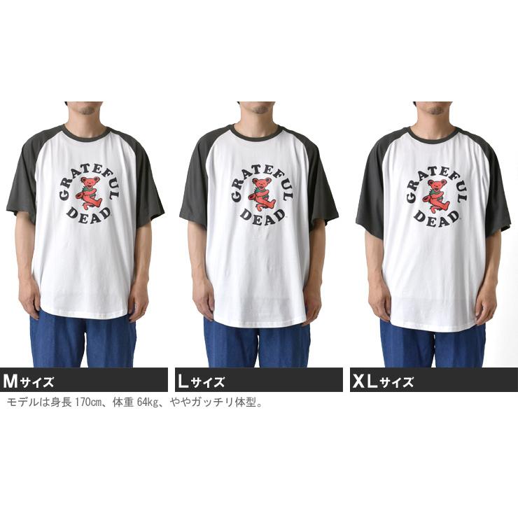 Grateful Dead（グレイトフル・デッド） Tシャツ ラグラン 半袖 メンズ