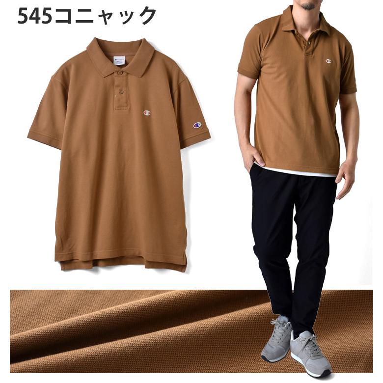 Champion チャンピオン ポロシャツ 半袖 鹿の子 ワンポイント Champion チャンピオン ポロシャツ 半袖 鹿の子 ワンポイント
