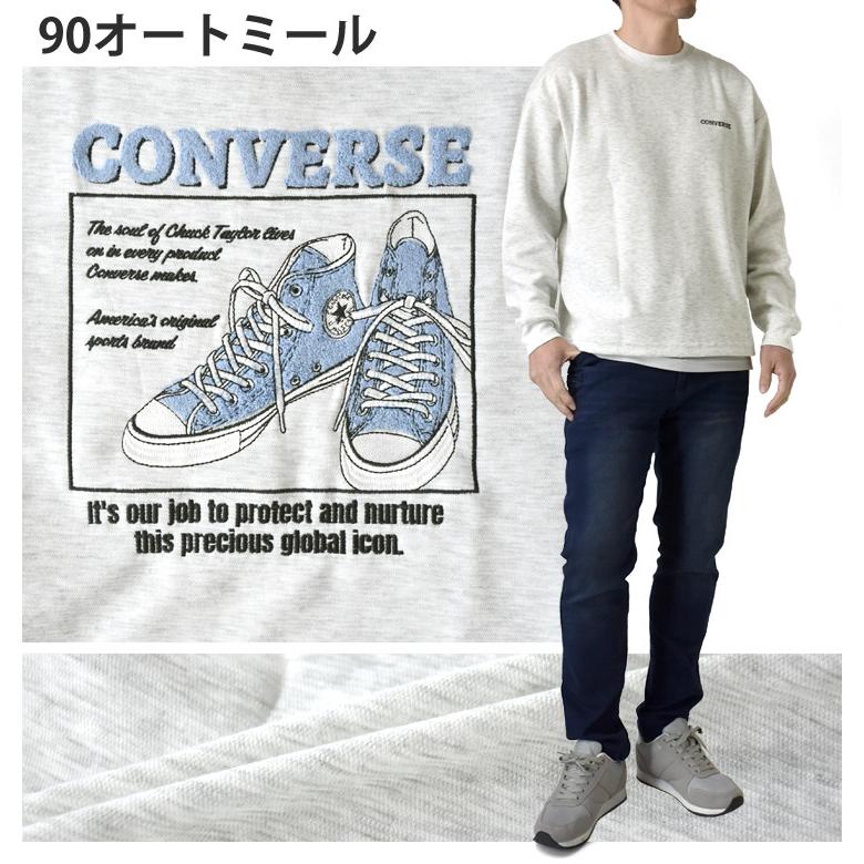 CONVERSE（コンバース） スウェット クルーネック メンズ さがら刺繍