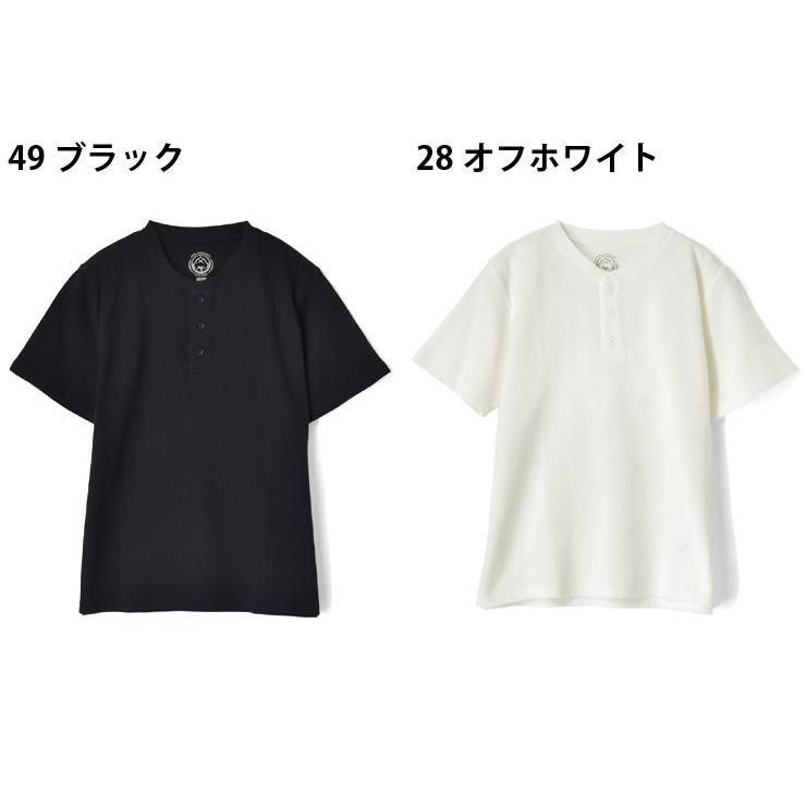 ARUGE（アルージェ） 半袖Tシャツ メンズ ヘンリーネック OEKO-TEX