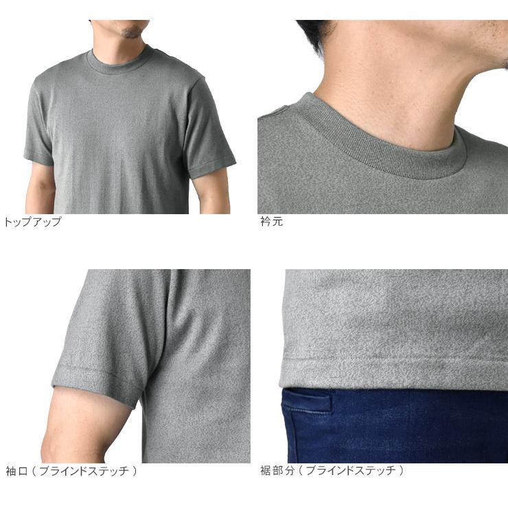 Hanes（ヘインズ） Tシャツ MOKU メンズ クルーネックTシャツ 杢グレー
