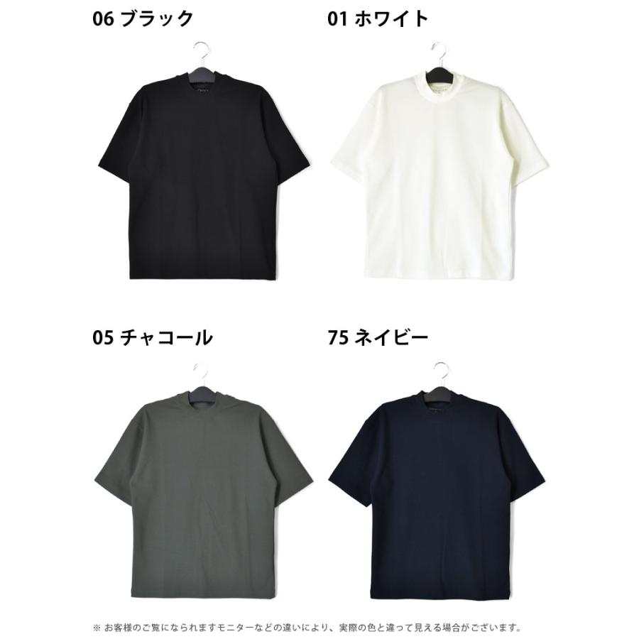 ARUGE（アルージェ） モックネック Tシャツ メンズ 半袖 きれいめ オニ