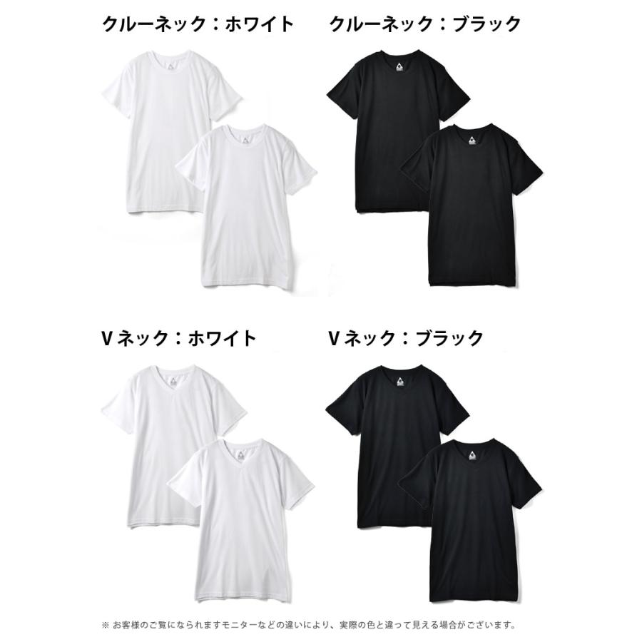 GERRY（ジェリー） Tシャツ メンズ 2枚組 半袖 選べる2衿 インナーT
